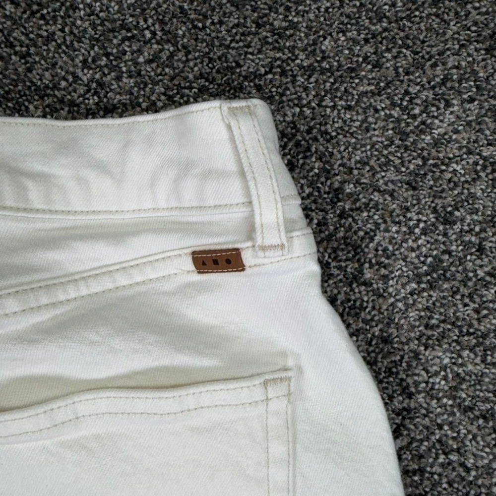 AYR The Secret Sauce Wide Leg Jeans Off White Cream High Rise Size 30S USA Made - Picture 4 of 13